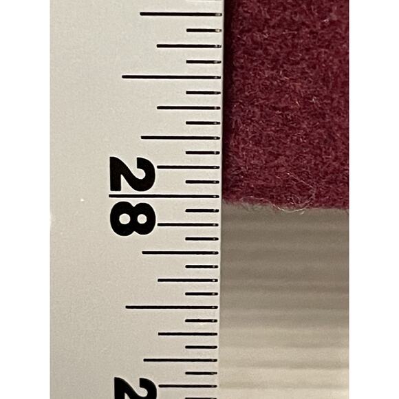 Vine & Valley Coat Womens Small Wine Red Double Breasted Peacoat Long Jacket New - Picture 3 of 10